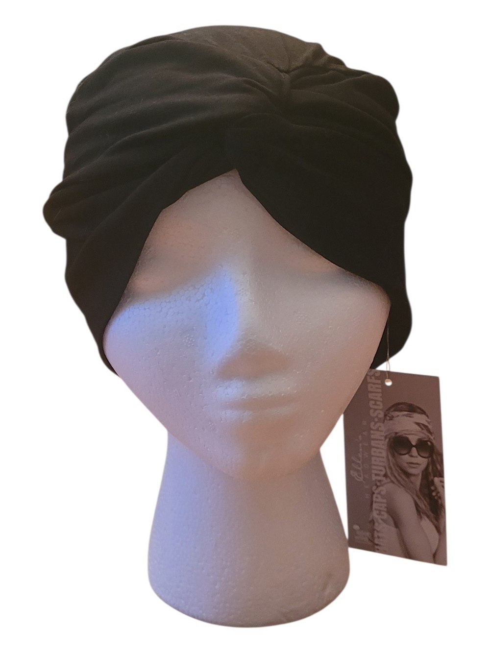Black Twist Yoga Turban